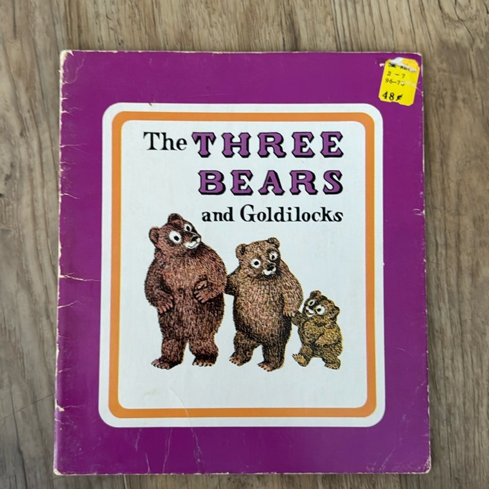 Vintage The Three Bears and Goldilocks Book